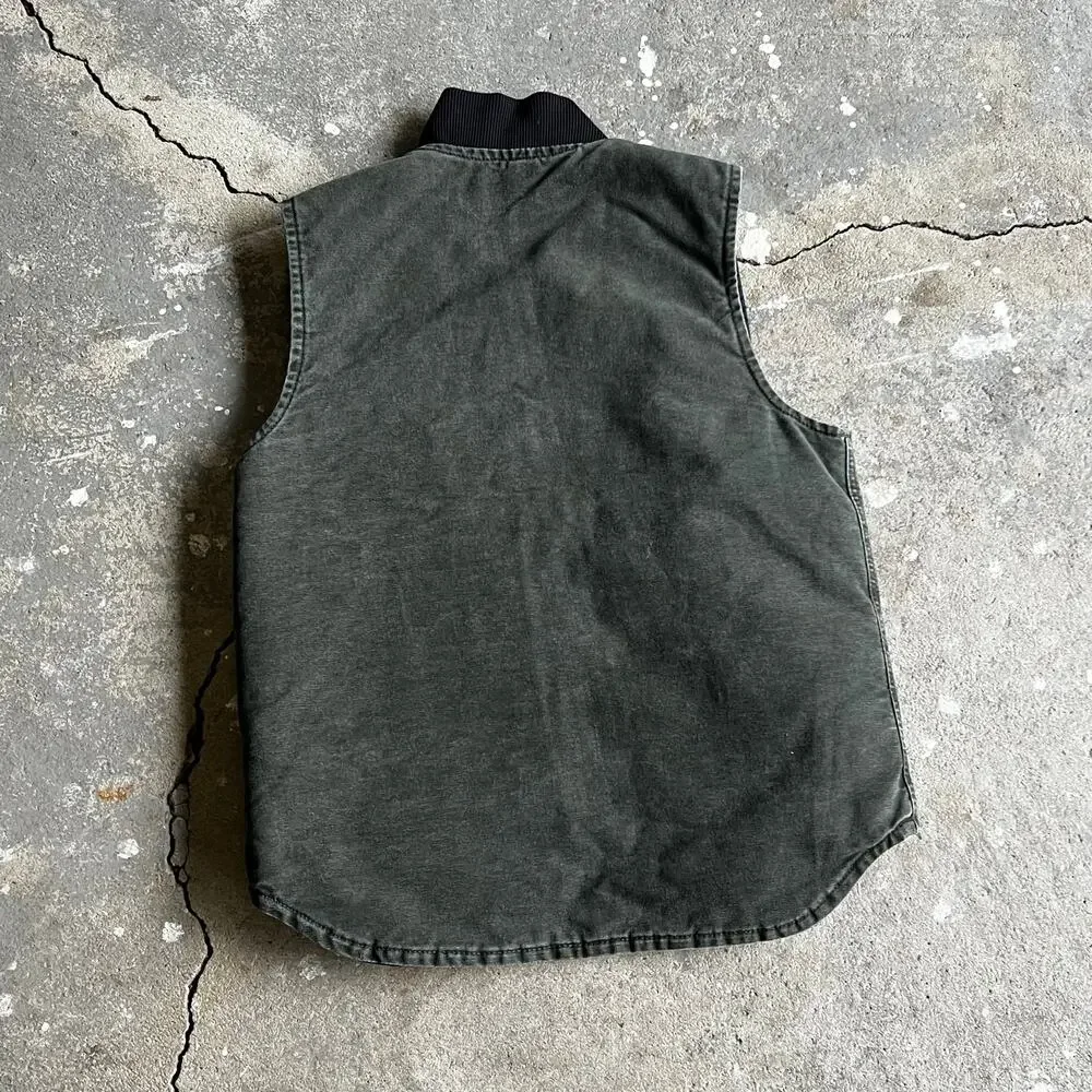 Carhartt V02 MOS green quilted work wear vest - Picture 4 of 5